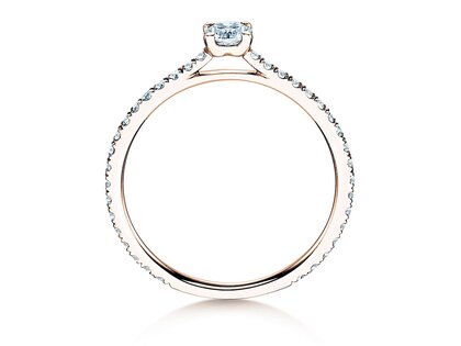 Anillo de compromiso Pure Diamond en 9K oro rosa con diamantes 0,54ct G/SI