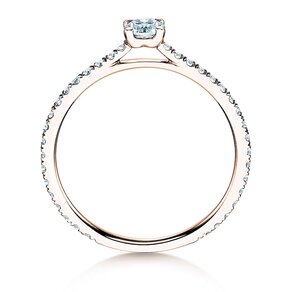 Anillo de compromiso Pure Diamond en 9K oro rosa con diamantes 0,54ct G/SI