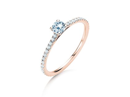 Anillo de compromiso Pure Diamond en 9K oro rosa con diamantes 0,54ct G/SI