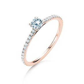 Anillo de compromiso Pure Diamond en 9K oro rosa con diamantes 0,54ct G/SI