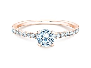Anillo de compromiso Pure Diamond en 18K oro rosa con diamantes 0,92ct G/SI