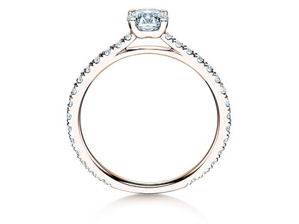 Anillo de compromiso Pure Diamond en 18K oro rosa con diamantes 0,92ct G/SI