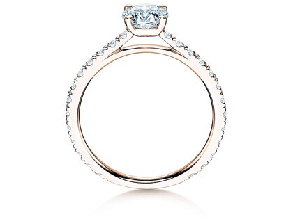 Anillo de compromiso Pure Diamond en 18K oro rosa con diamantes 1,17ct G/SI