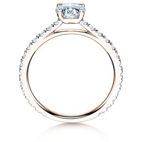 Anillo de compromiso Pure Diamond en 18K oro rosa con diamantes 1,17ct G/SI