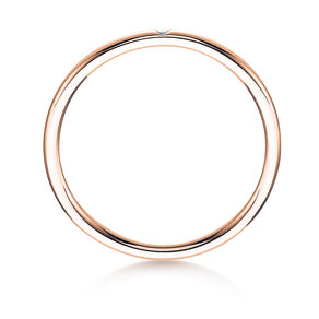 Anillo de compromiso Promise Petite en oro rosa