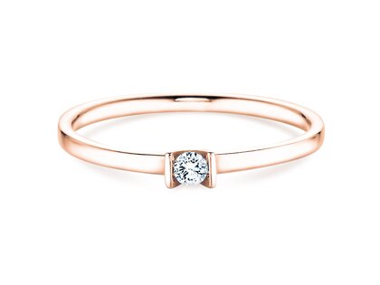 Anillo de compromiso Love en oro rosa