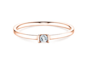 Anillo de compromiso Love en oro rosa