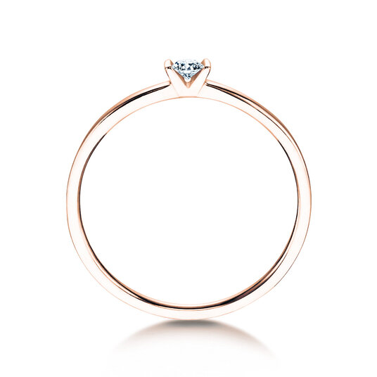 Anillo de compromiso Love en oro rosa