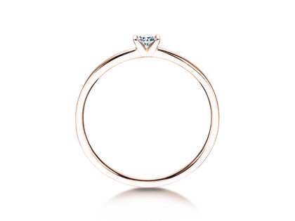 Anillo de compromiso Love en oro rosa
