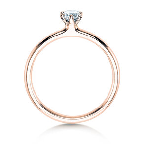 Anillo de compromiso Classic 6 en 14K oro rosa con diamante 0,20ct G/IF
