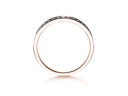 Anillo de compromiso Alliance-/Eternityring en 14K oro rosa con diamantes 0,125ct G/SI
