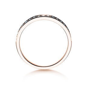 Anillo de compromiso Alliance-/Eternityring en 14K oro rosa con diamantes 0,125ct G/SI