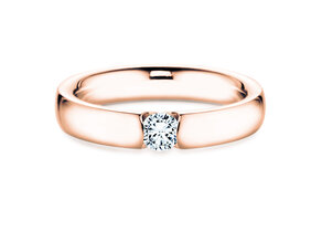 Anillo de compromiso Destiny en 18K oro rosa con diamante 0,10ct G/SI