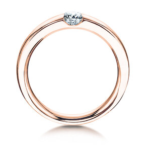 Anillo de compromiso Destiny en 18K oro rosa con diamante 0,10ct G/SI