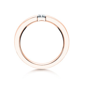 Anillo de compromiso Infinity en 9K oro rosa con diamante 0,25ct H/SI