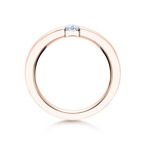Anillo de compromiso Infinity en 18K oro rosa con diamante 0,30ct H/SI