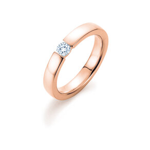 Anillo de compromiso Infinity en 18K oro rosa con diamante 0,30ct H/SI