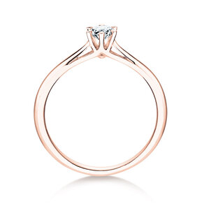 Anillo de compromiso Heaven 6 en 14K oro rosa con diamante de laboratorio 0,25ct E/VS