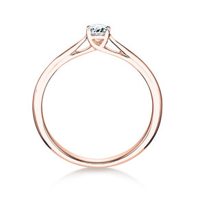 Anillo de compromiso Delight en 18K oro rosa con diamante 0,30ct H/SI