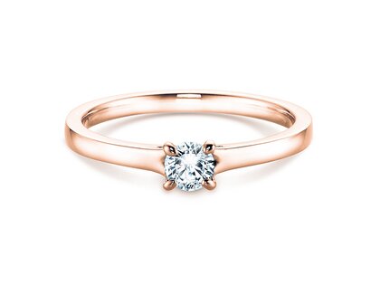 Anillo de compromiso Modern en oro rosa