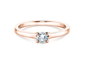 Anillo de compromiso Modern en oro rosa