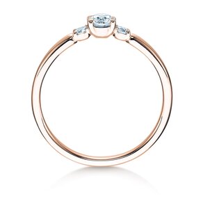 Anillo de compromiso Vivid Petite Diamond en 18K oro rosa con diamantes 0,30ct G/SI