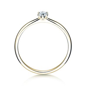 Anillo de compromiso Spirit en 9K oro amarillo con diamante 0,15ct G/SI