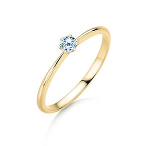Anillo de compromiso Spirit en 9K oro amarillo con diamante 0,15ct G/SI