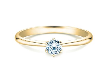 Anillo de compromiso Spirit en 14K oro amarillo con diamante 0,25ct H/SI