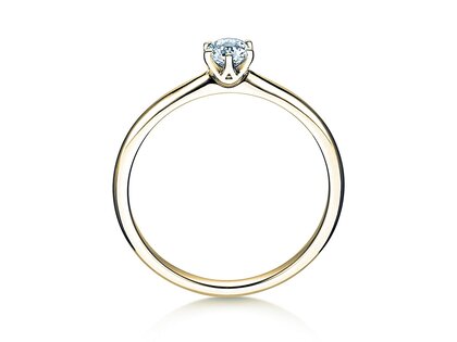 Anillo de compromiso Spirit en 14K oro amarillo con diamante 0,25ct H/SI
