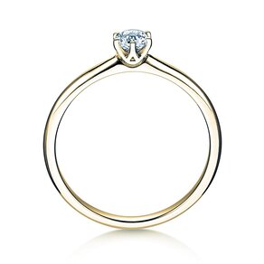 Anillo de compromiso Spirit en 14K oro amarillo con diamante 0,25ct H/SI