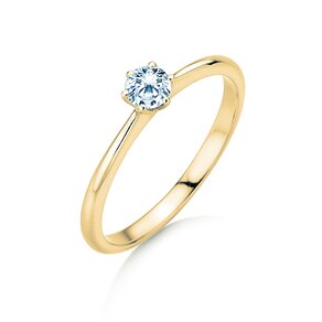 Anillo de compromiso Spirit en 14K oro amarillo con diamante 0,25ct H/SI
