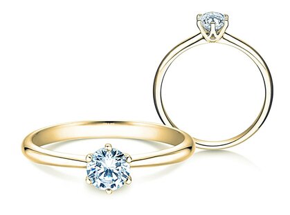 Anillo de compromiso Spirit en 9K oro amarillo con diamante 0,40ct G/SI