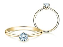Anillo de compromiso Spirit en 9K oro amarillo con diamante 0,60ct G/SI