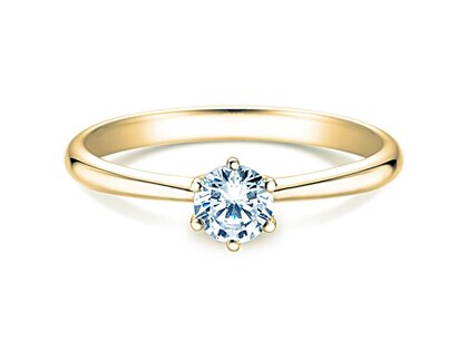 Anillo de compromiso Spirit en oro amarillo