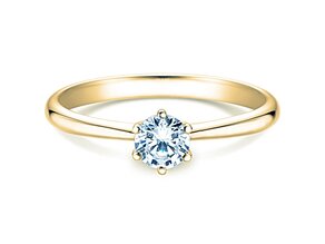 Anillo de compromiso Spirit en oro amarillo