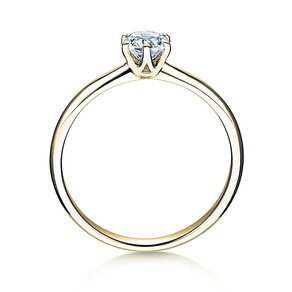Anillo de compromiso Spirit en oro amarillo