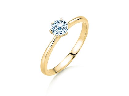 Anillo de compromiso Spirit en oro amarillo
