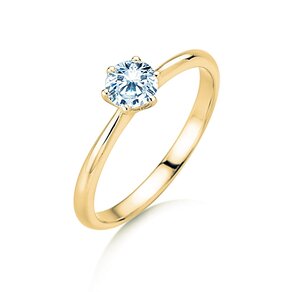 Anillo de compromiso Spirit en oro amarillo