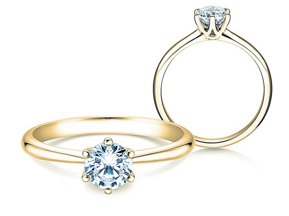 Anillo de compromiso Spirit en 9K oro amarillo con diamante 1,00ct G/SI