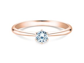 Anillo de compromiso Spirit en 9K oro rosa con diamante 0,25ct G/SI