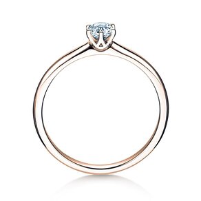 Anillo de compromiso Spirit en 9K oro rosa con diamante 0,25ct G/SI