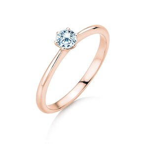 Anillo de compromiso Spirit en 9K oro rosa con diamante 0,25ct G/SI