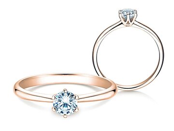 Anillo de compromiso Spirit en 9K oro blanco con diamante 0,50ct H/SI