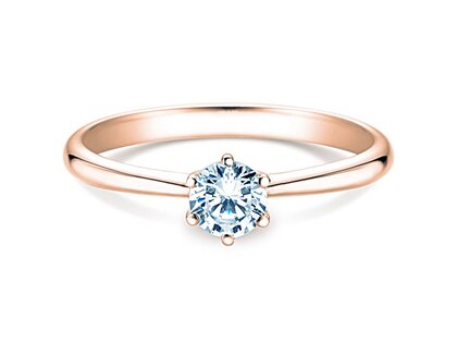 Anillo de compromiso Spirit en oro rosa