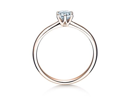 Anillo de compromiso Spirit en oro rosa