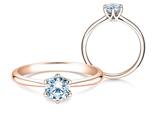 Anillo de compromiso Spirit en 9K oro blanco con diamante 1,00ct H/SI