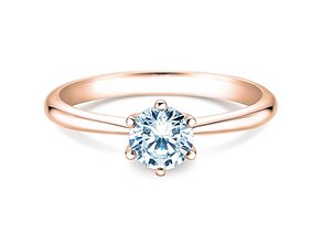 Anillo de compromiso Spirit en 14K oro rosa con diamante 1,00ct H/SI