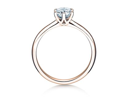 Anillo de compromiso Spirit en 14K oro rosa con diamante 1,00ct H/SI