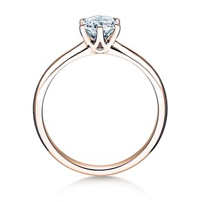 Anillo de compromiso Spirit en 14K oro rosa con diamante 1,00ct H/SI
